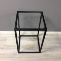 BZ-04 / Bijzettafels / Zwarte bijzettafel met glas