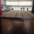 ET-15 / Eettafels / RVS eettafel vzv steigerhout