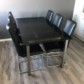 ET-16 / Eettafels / RVS eettafel met glas