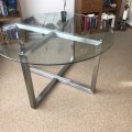 ET-30 / Eettafels / Ronde glazen eettafel