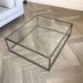 ST-04 / Salontafels / RVS salontafel met glas