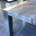 ST-07 / Salontafels / RVS salontafel met houten blad