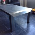 ST-07 / Salontafels / RVS salontafel met houten blad