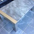 ST-07 / Salontafels / RVS salontafel met houten blad