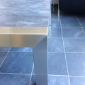 ST-07 / Salontafels / RVS salontafel met houten blad