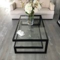 ST-25 / Salontafels / Zwarte glazen design tafel