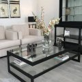 ST-25 / Salontafels / Zwarte glazen design tafel
