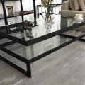 ST-25 / Salontafels / Zwarte glazen design tafel