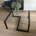 ST-29 / Salontafels / Design zwart glazen salontafel