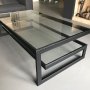 Salontafels / zwarte glazen design tafel / ST-25