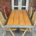 TT-05 / Tuintafels / RVS tuintafel steigerhout